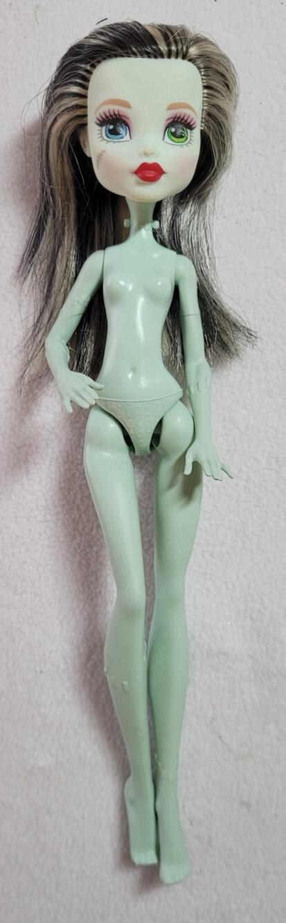 Monster High Frankie Stein Doll G2 Reboot Naked Body 2008 Head 2016 Indonesia